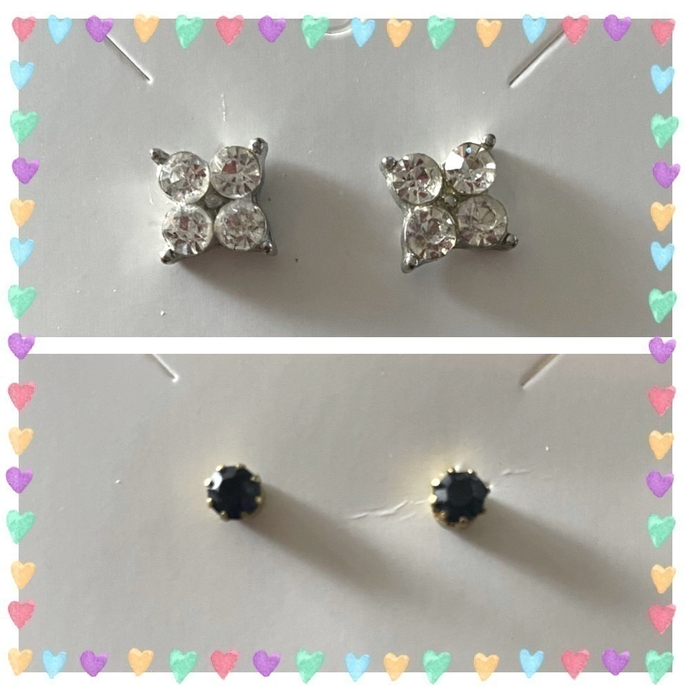 EARRINGS-TWO PAIR